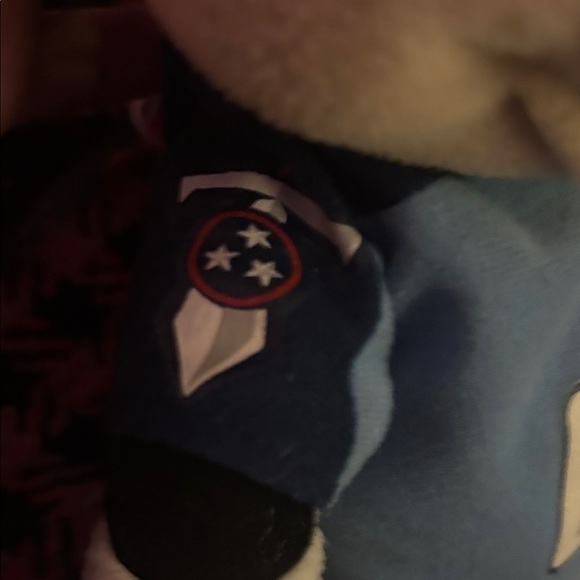 Titan Plush Toy with Light Blue and White Jersey - Picture 3 of 6